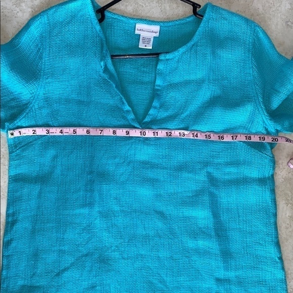Soft Surroundings Linen Tunics Size Medium Tunics Waffle Knit V Neck Two - Picture 7 of 16